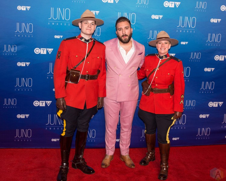 Coleman Hell attends the 2017 JUNO Awards at the Canadian Tire Centre in Ottawa on April 2, 2017. (Photo: Brendan Albert/Aesthetic Magazine)