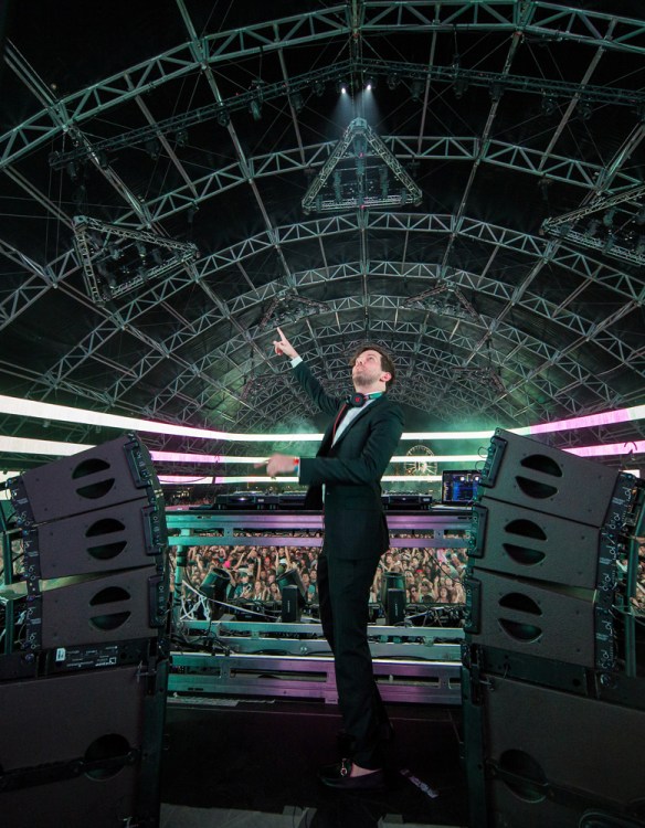 Dillon Francis performs at the Coachella Music Festival in Indio, California on April 14, 2017. (Photo: Erik Voake)