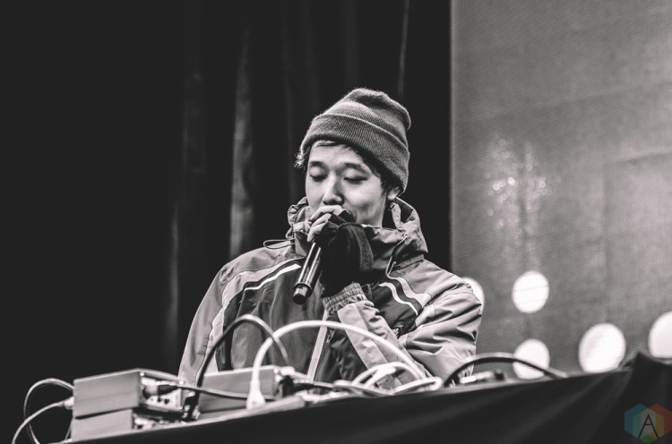 Giraffage performs at Snowbombing Canada at Sun Peaks Resort in Sun Peaks, British Columbia on April 9, 2017. (Photo: Timothy Nguyen/Aesthetic Magazine)