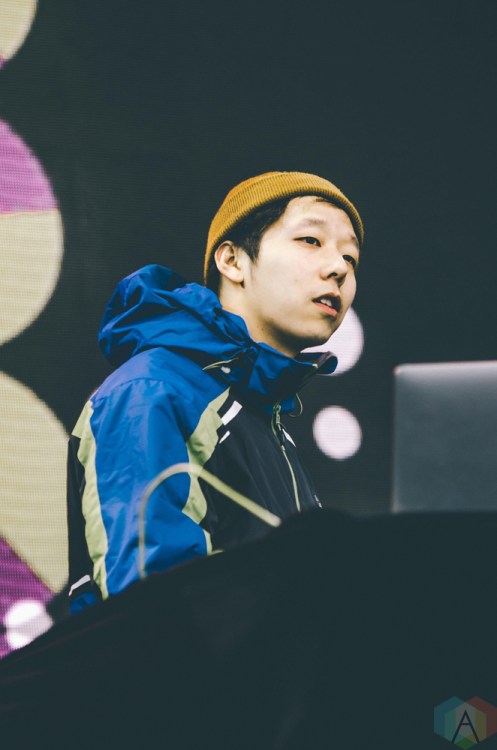 Giraffage performs at Snowbombing Canada at Sun Peaks Resort in Sun Peaks, British Columbia on April 9, 2017. (Photo: Timothy Nguyen/Aesthetic Magazine)