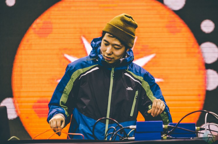 Giraffage performs at Snowbombing Canada at Sun Peaks Resort in Sun Peaks, British Columbia on April 9, 2017. (Photo: Timothy Nguyen/Aesthetic Magazine)