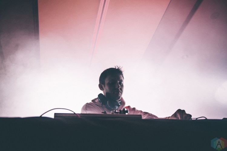 Hudson Mohawke performs at Snowbombing Canada at Sun Peaks Resort in Sun Peaks, British Columbia on April 8, 2017. (Photo: Timothy Nguyen/Aesthetic Magazine)