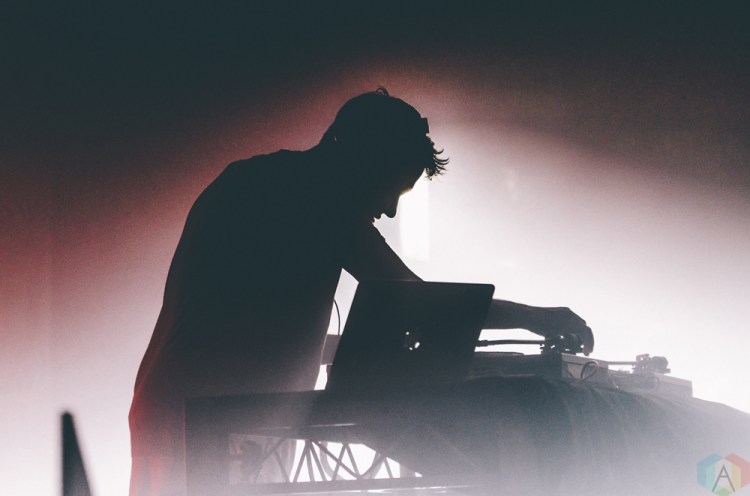 Hudson Mohawke performs at Snowbombing Canada at Sun Peaks Resort in Sun Peaks, British Columbia on April 8, 2017. (Photo: Timothy Nguyen/Aesthetic Magazine)