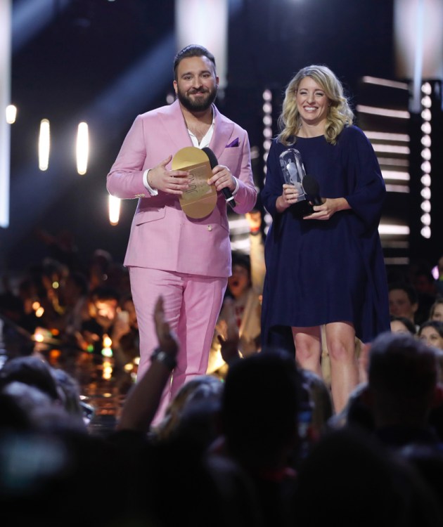 Coleman Hell appears at the 2017 JUNO Awards at the Canadian Tire Centre in Ottawa on April 2, 2017. (Photo: CARAS)