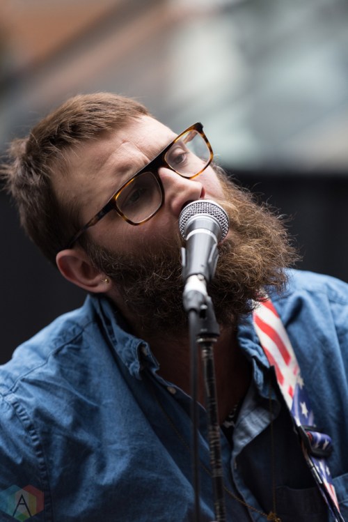 The Strumbellas perform at JUNO Fan Fare at the Rideau Centre in Ottawa on April 1, 2017. (Photo: Brendan Albert/Aesthetic Magazine)