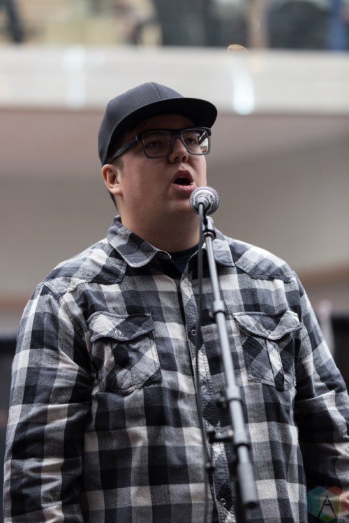 The Strumbellas perform at JUNO Fan Fare at the Rideau Centre in Ottawa on April 1, 2017. (Photo: Brendan Albert/Aesthetic Magazine)