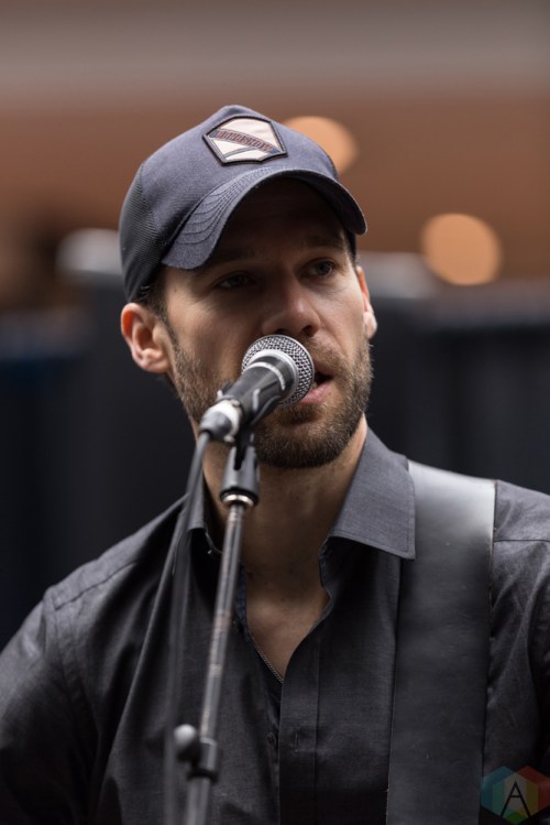 Chad Brownlee performs at JUNO Fan Fare at the Rideau Centre in Ottawa on April 1, 2017. (Photo: Brendan Albert/Aesthetic Magazine)