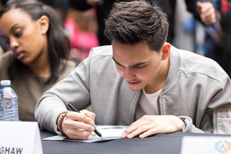 Tyler Shaw appears at JUNO Fan Fare at the Rideau Centre in Ottawa on April 1, 2017. (Photo: Brendan Albert/Aesthetic Magazine)