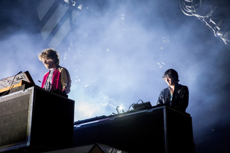 Justice performs at the Coachella Music Festival in Indio, California on April 16, 2017. (Photo: Brian Willette)