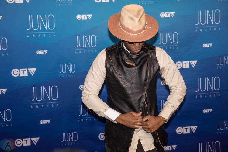 Kardinal Offishall attends the 2017 JUNO Awards at the Canadian Tire Centre in Ottawa on April 2, 2017. (Photo: Brendan Albert/Aesthetic Magazine)