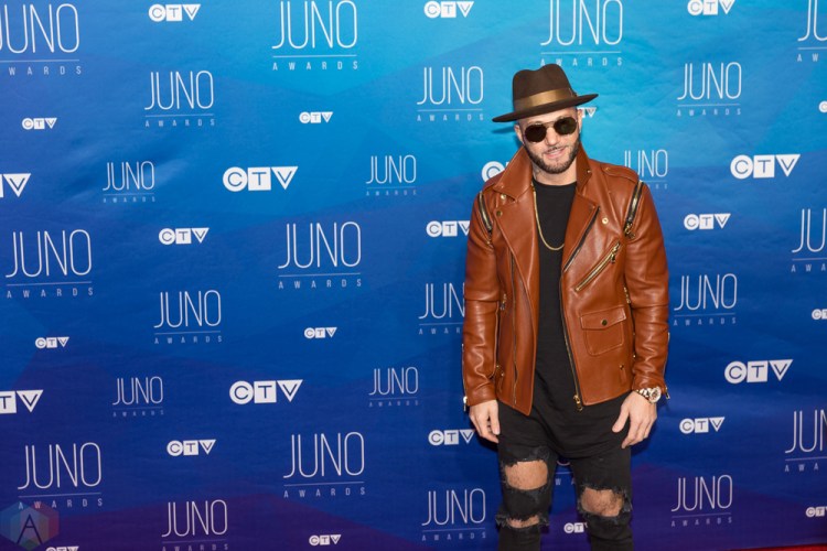 Karl Wolf attends the 2017 JUNO Awards at the Canadian Tire Centre in Ottawa on April 2, 2017. (Photo: Brendan Albert/Aesthetic Magazine)