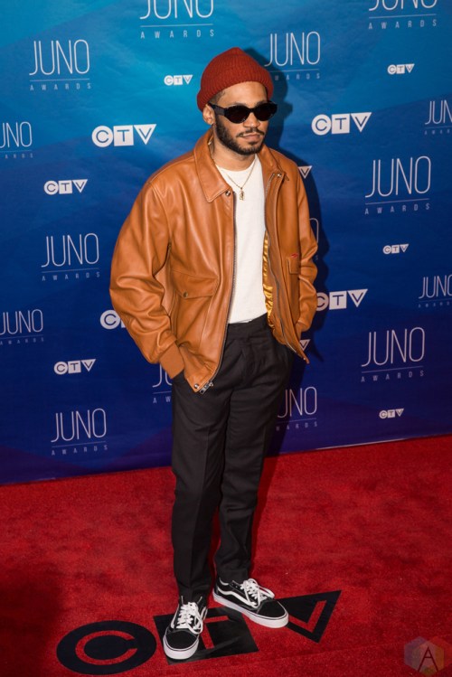 Kaytranada attends the 2017 JUNO Awards at the Canadian Tire Centre in Ottawa on April 2, 2017. (Photo: Brendan Albert/Aesthetic Magazine)