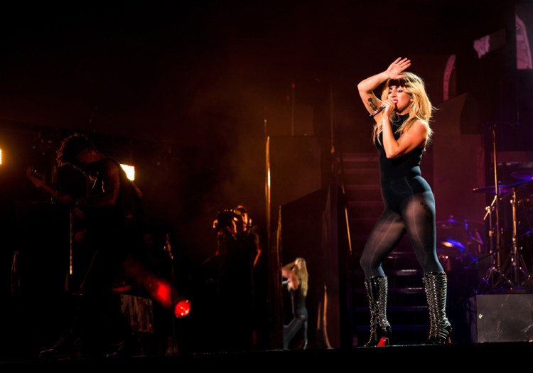 Lady Gaga performs at the Coachella Music Festival in Indio, California on April 15, 2017. (Photo: Charles Reagan)