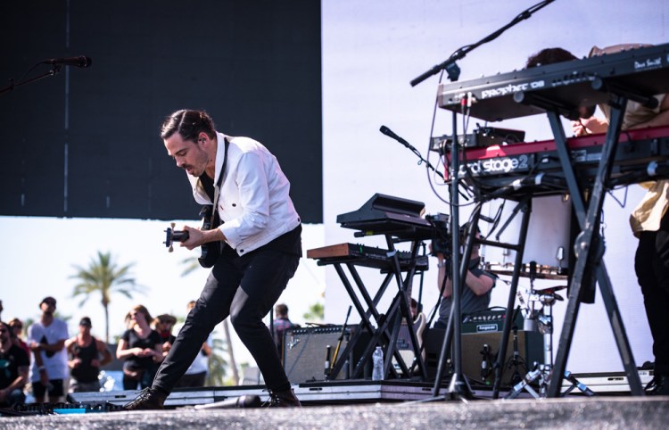 Local Natives performs at the Coachella Music Festival in Indio, California on April 15, 2017. (Photo: Charles Reagan)