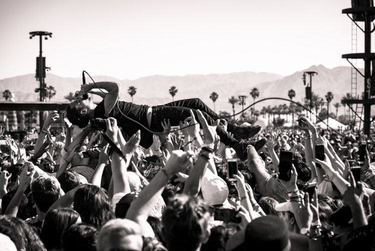 Local Natives performs at the Coachella Music Festival in Indio, California on April 15, 2017. (Photo: Charles Reagan)