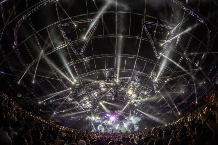 Marshmello performs at the Coachella Music Festival in Indio, California on April 16, 2017. (Photo: Erik Voake)
