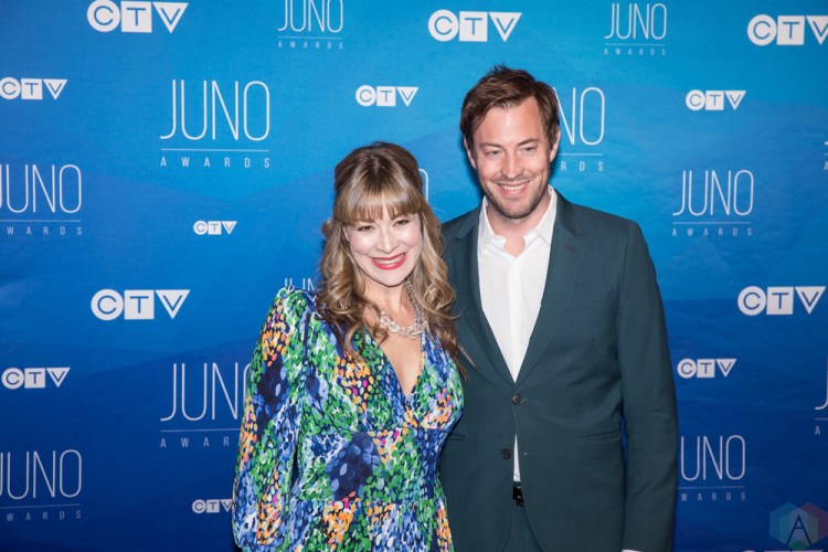Matthew and Jill Barber attend the 2017 JUNO Awards at the Canadian Tire Centre in Ottawa on April 2, 2017. (Photo: Brendan Albert/Aesthetic Magazine)