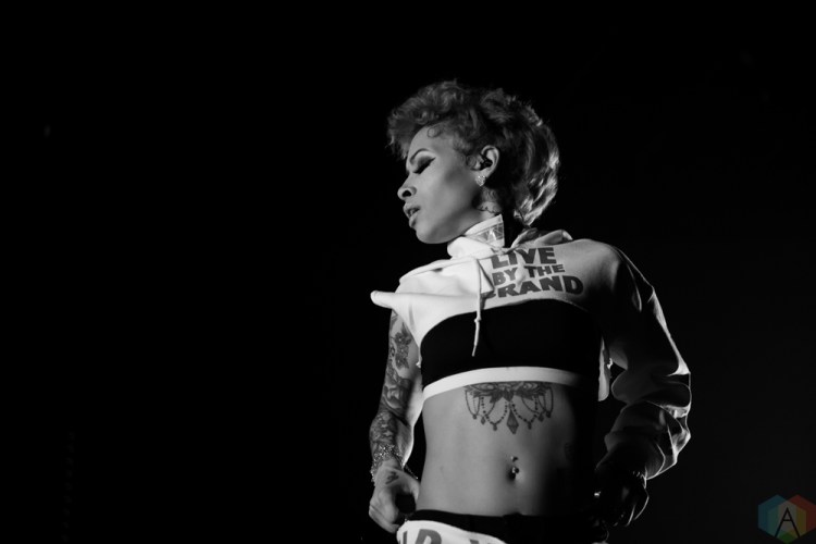 Neisha Neshae performs at Rebel in Toronto on April 2, 2017. (Photo: Brandon Newfield/Aesthetic Magazine)