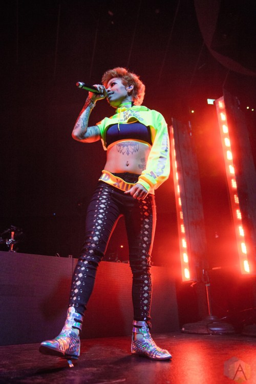 Neisha Neshae performs at Rebel in Toronto on April 2, 2017. (Photo: Brandon Newfield/Aesthetic Magazine)