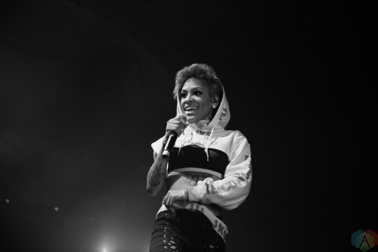 Neisha Neshae performs at Rebel in Toronto on April 2, 2017. (Photo: Brandon Newfield/Aesthetic Magazine)