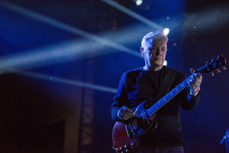 New Order performs at the Coachella Music Festival in Indio, California on April 16, 2017. (Photo: Roger Ho)