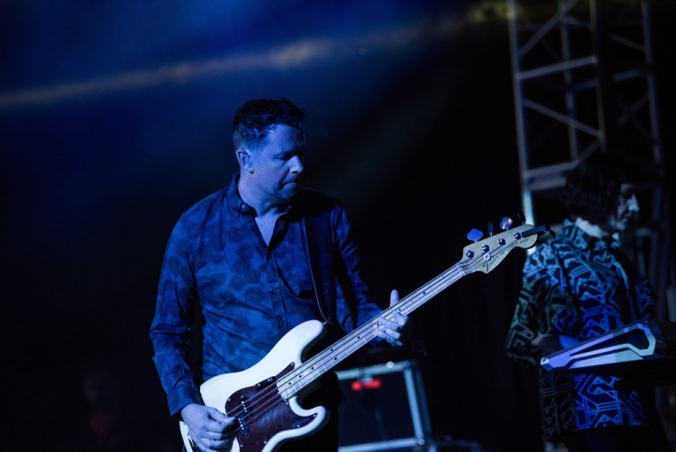 New Order performs at the Coachella Music Festival in Indio, California on April 16, 2017. (Photo: Roger Ho)