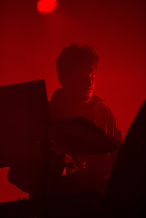 Nicolas Jaar performs at the Coachella Music Festival in Indio, California on April 15, 2017. (Photo: Brian Willette)