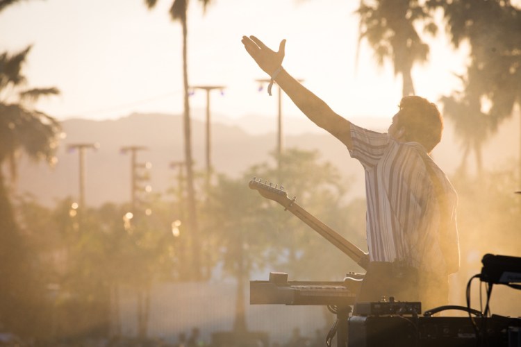 Oh Wonder performs at the Coachella Music Festival in Indio, California on April 14, 2017. (Photo: Brian Willette)
