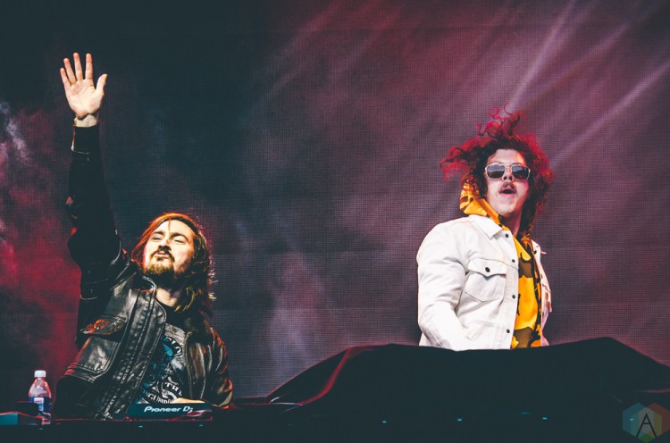Peking Duk performs at Snowbombing Canada at Sun Peaks Resort in Sun Peaks, British Columbia on April 9, 2017. (Photo: Timothy Nguyen/Aesthetic Magazine)