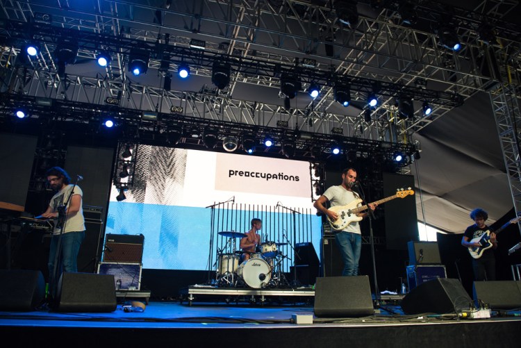 Preoccupations performs at the Coachella Music Festival in Indio, California on April 16, 2017. (Photo: Roger Ho)