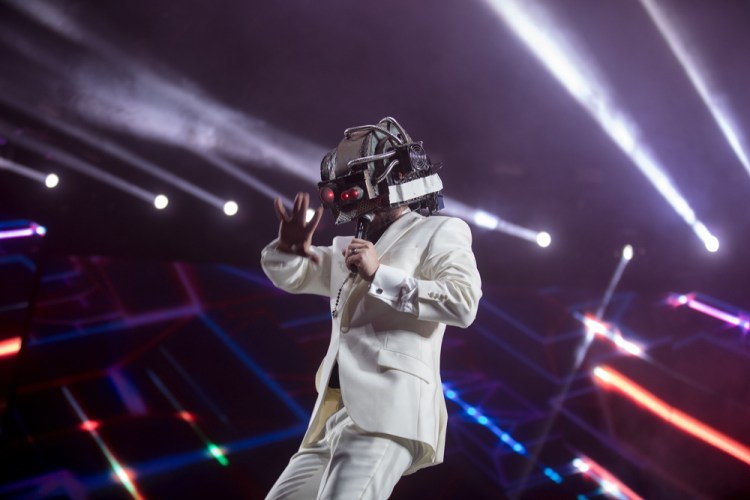 Röyksopp performs at the Coachella Music Festival in Indio, California on April 15, 2017. (Photo: Julian Bajsel)