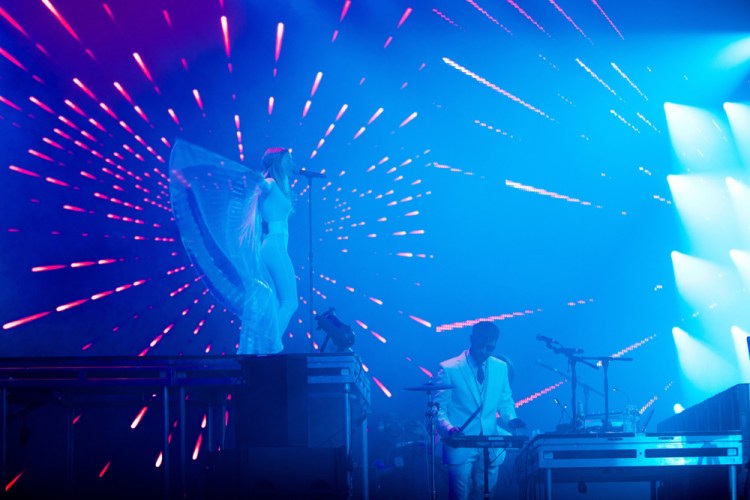 Röyksopp performs at the Coachella Music Festival in Indio, California on April 15, 2017. (Photo: Julian Bajsel)