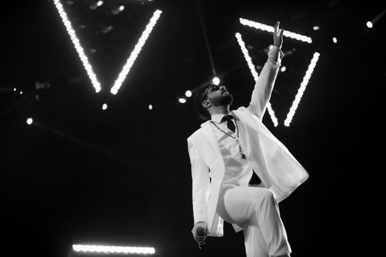 Röyksopp performs at the Coachella Music Festival in Indio, California on April 15, 2017. (Photo: Julian Bajsel)