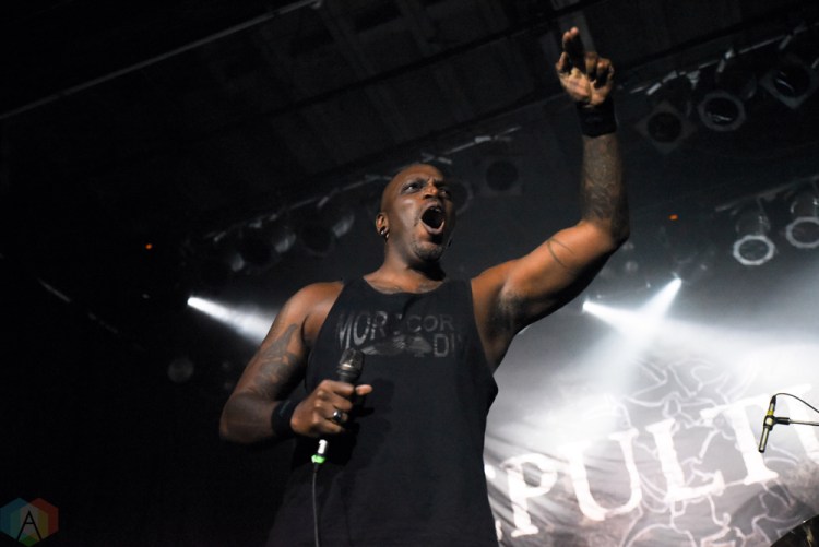 Sepultura performs at the Phoenix Concert Theatre in Toronto on April 27, 2017. (Photo: Jaime Espinoza/Aesthetic Magazine)