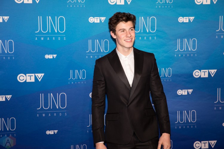 Shawn Mendes attends the 2017 JUNO Awards at the Canadian Tire Centre in Ottawa on April 2, 2017. (Photo: Brendan Albert/Aesthetic Magazine)