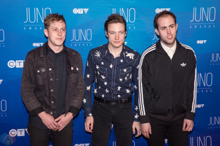 The Dirty Nil attends the 2017 JUNO Awards at the Canadian Tire Centre in Ottawa on April 2, 2017. (Photo: Brendan Albert/Aesthetic Magazine)