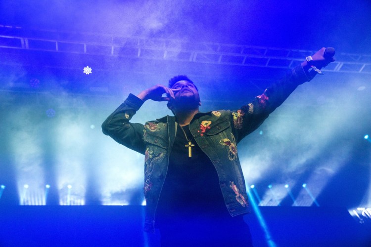 NAV and The Weeknd perform at the Coachella Music Festival in Indio, California on April 15, 2017. (Photo: Greg Noire)