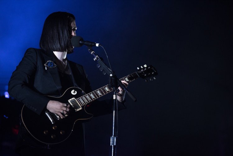 The XX performs at the Coachella Music Festival in Indio, California on April 14, 2017. (Photo: Charles Reagan)
