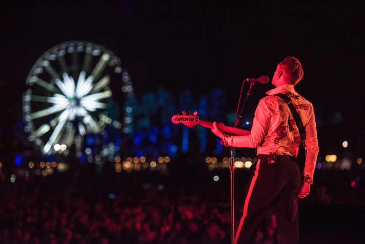 The XX performs at the Coachella Music Festival in Indio, California on April 14, 2017. (Photo: Charles Reagan)