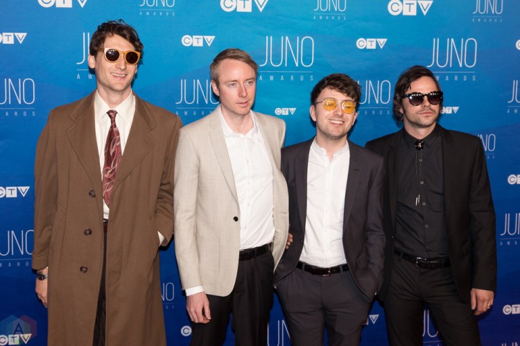 The Zolas attend the 2017 JUNO Awards at the Canadian Tire Centre in Ottawa on April 2, 2017. (Photo: Brendan Albert/Aesthetic Magazine)