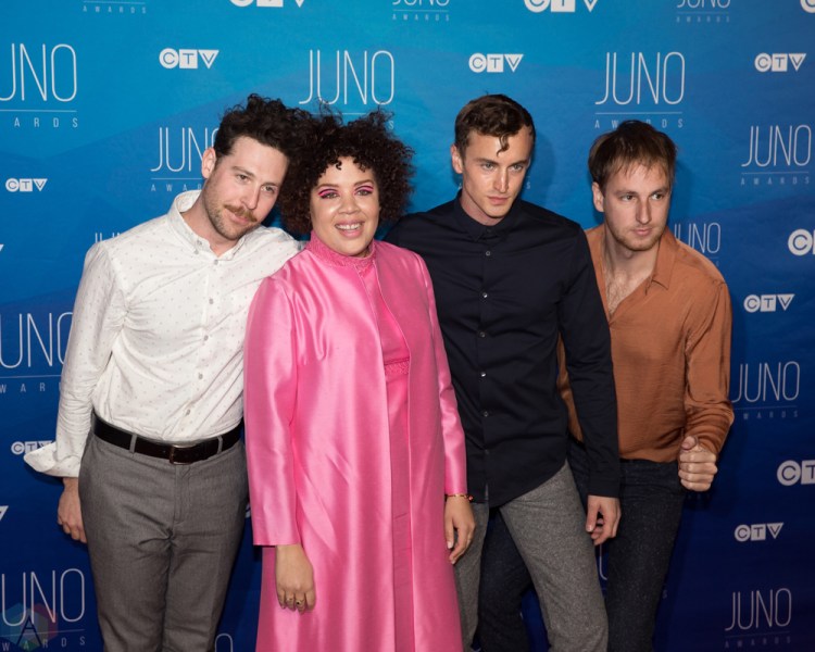 Weaves attend the 2017 JUNO Awards at the Canadian Tire Centre in Ottawa on April 2, 2017. (Photo: Brendan Albert/Aesthetic Magazine)
