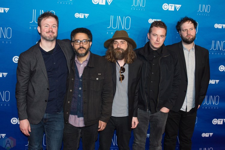 Wintersleep attends the 2017 JUNO Awards at the Canadian Tire Centre in Ottawa on April 2, 2017. (Photo: Brendan Albert/Aesthetic Magazine)