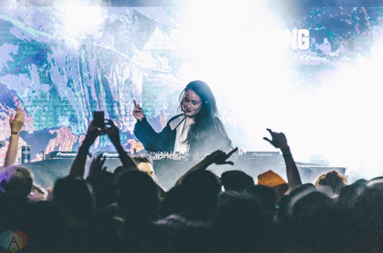 Yurie performs at Snowbombing Canada at Sun Peaks Resort in Sun Peaks, British Columbia on April 7, 2017. (Photo: Timothy Nguyen/Aesthetic Magazine)