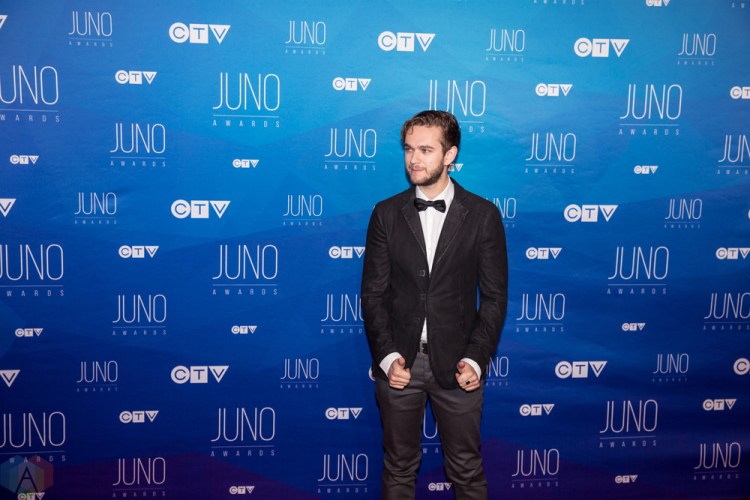 Zedd attends the 2017 JUNO Awards at the Canadian Tire Centre in Ottawa on April 2, 2017. (Photo: Brendan Albert/Aesthetic Magazine)
