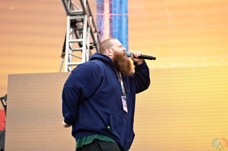 Action Bronson performs at the Indy 500 Snake Pit at the Indianapolis Motor Speedway on May 28, 2017. (Photo: Alicia Polk/Aesthetic Magazine)