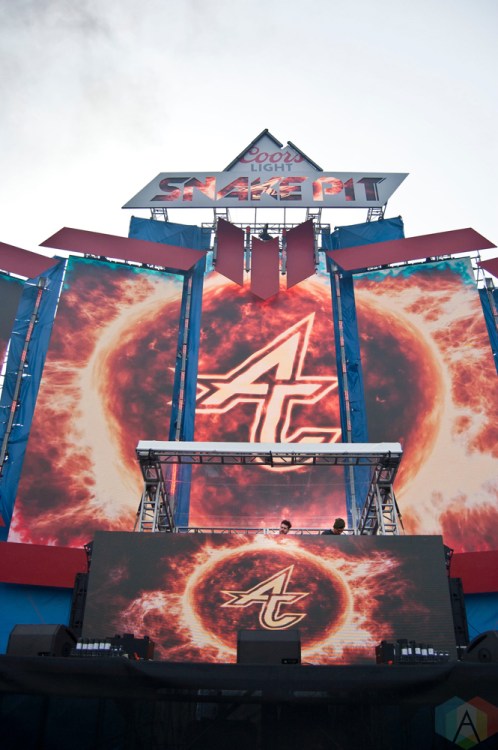 Adventure Club performs at the Indy 500 Snake Pit at the Indianapolis Motor Speedway on May 28, 2017. (Photo: Alicia Polk/Aesthetic Magazine)