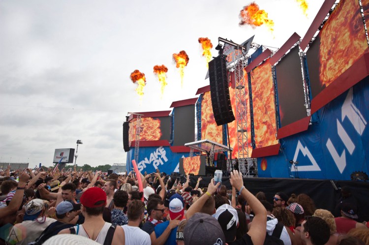 Adventure Club performs at the Indy 500 Snake Pit at the Indianapolis Motor Speedway on May 28, 2017. (Photo: Alicia Polk/Aesthetic Magazine)