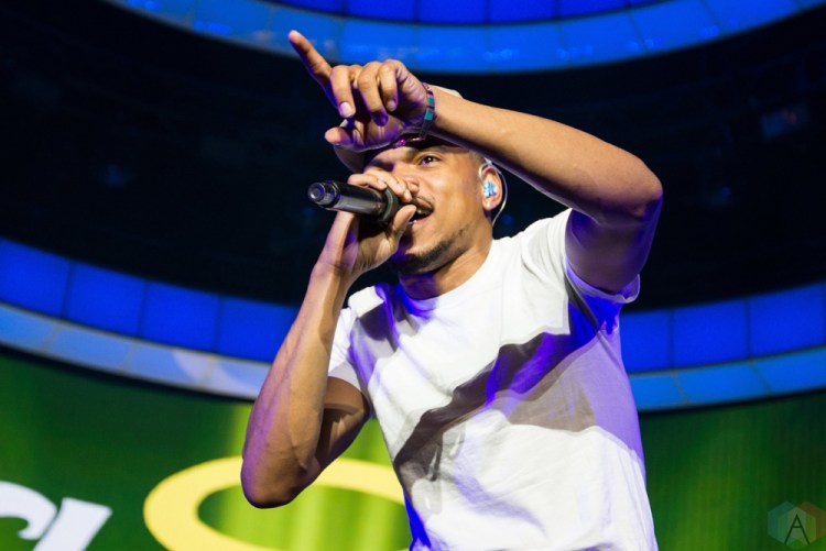 Chance The Rapper performs at Budweiser Stage in Toronto on May 30, 2017. (Photo: Morgan Hotston/Aesthetic Magazine)