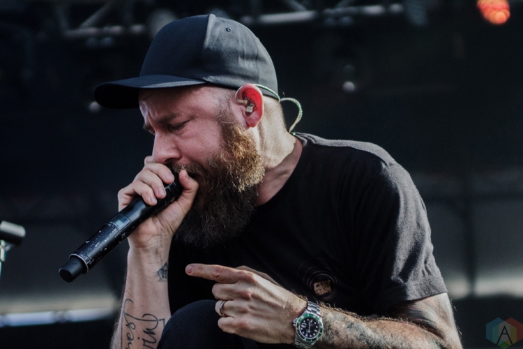 In Flames performs at Welcome To Rockville at Metropolitan Park in Jacksonville, Florida on April 29, 2017. (Photo: Savannah Rowley/Aesthetic Magazine)