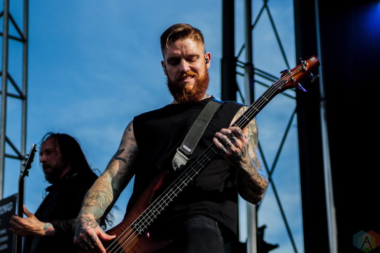 In Flames performs at Welcome To Rockville at Metropolitan Park in Jacksonville, Florida on April 29, 2017. (Photo: Savannah Rowley/Aesthetic Magazine)